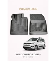 Opel Combo E 2019+ Panelvan ( Ön İki ) ile Uyumlu 3D Oto Paspas Premium