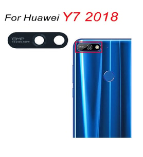 Tkgz Huawei Uyumlu Y7 2018 Arka Kamera Camı Lens Yapışkanlı