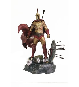 Leonidas 300 Sparta Savaşçı 17 Cm Heykel Büst 12K Detaylı Reçine Malzeme Biblo
