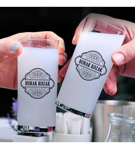 Premium Kalite Hediyelik İkili Rakı Bardağı Seti