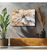 Yatay Kanvas Tablo Egzotik Hibiskus Çiçeği Çiçek Tablosu Ev Ofis Duvar Dekoru