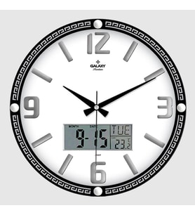 Galaxy T-710-A Premium Kabartma Rakam Dijital Yuvarlak Duvar Saati