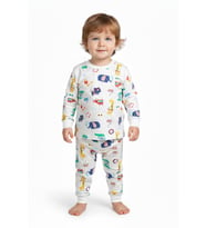 Erkek Çocuk Baskılı Pijama Takım BGL-ST05259 (Krem)