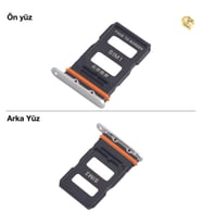 Xiaomi Mi 14 Ultra Uyumlu Sim İç Yuvası Çiftli Gümüş Sim Kart Tepsisi Sim Kızağı Sim Çekmecesi