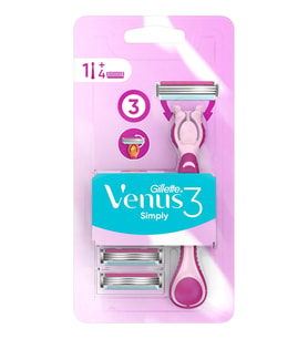 Gillette Venus 3 Simply Kadın Traş Makinesi 4 Yedekli