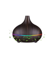 SONX Aroma Difüzörü Gece Işığı 7 Led Hava Nemlendirici Kumandalı Buhar Makinesi 500 ml (koyu kahverengi)