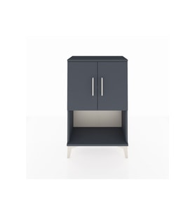Arges Komodin 2 Raflı 2 Kapaklı 60x30x96 Antrasit-Antrasit