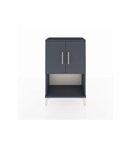 Arges Komodin 2 Raflı 2 Kapaklı 60x30x96 Antrasit-Antrasit