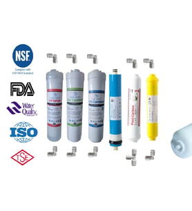 Aquafly 12" Inline 6lı TAKIM MİNERAL Su Arıtma Filtresi Kapalı Kasa Cihaz Uyumlu