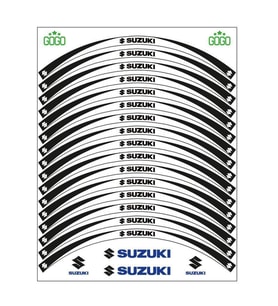 SUZUKİ SİYAH BEYAZ UYUMLU  REFLEKTÖRLÜ JANT ŞERİDİ