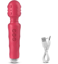Vibratör Güçlü Dildo Klitoris Kadınlar için Meme Antialerjik 20 Hız Yetişkin  Şarjlı Su Geçirmez