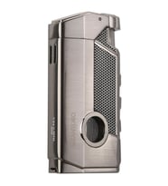 Quantoro 3 Torch Pürmüz Gümüş Metal Puro Çakmağı