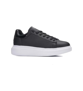 Moda Ayakkabı  Bst-150 Deri Comfortable Erkek Sneaker Ayakkabı (Siyah)