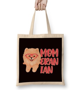 Momeranian Pomeranian Mom Pommy Pom German Spitz Puppy Pet Bez Çanta Uzun Saplı