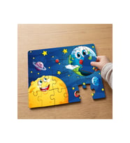 Dünya - Güneş - Gezegenler - Space Tasarımlı 24 Parça Ahşap Çocuk Puzzle MPK0849