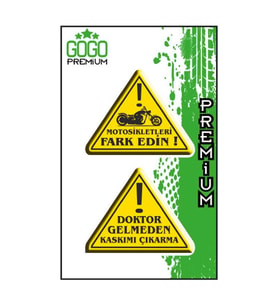 Fark Edin (4X5 Cm) İkili Damla Etiket