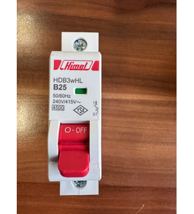 HİMEL 1x25A B 4,5kA Otomatik Sigorta Devre Kesici