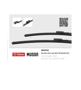 SİLECEK SÜPÜRGESİ ÖN 65CM+38CM DÜĞMELİ KALIN FİAT 500L FORD FİESTA