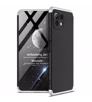Microsonic Xiaomi Mi 11 Lite Kılıf Double Dip 360 Protective Siyah Gri