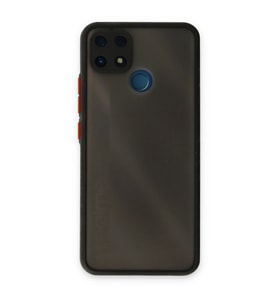 Realme C25 Kılıf Montreal Silikon Kapak - Siyah