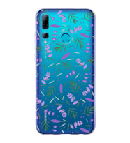 PrintiFy Huawei P Smart Plus 2019 ile Uyumlu 1mm Slim Fit Water Color 3 Baskılı Şeffaf  Kılıf