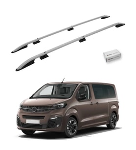 Turtle Opel Zafira Life (Mk3) 2019-2025 / Orta Şasi Tavan Çıtası Crown Gri