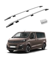 Turtle Opel Zafira Life (Mk3) 2019-2025 / Orta Şasi Tavan Çıtası Crown Gri