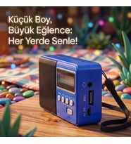 Şarjlı FM Radyo, Masaüstü Kablosuz Bluetooth Hoparlör, USB ve Müzik Kutusu