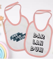 BK Kids Darlandum Tasarımlı 2’li Pembe Mama Önlüğü-1