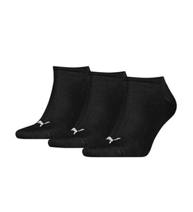 Puma Sneaker Plain 3P Çorap (3 Çift) 90680701 Siyah