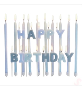 Mavi Happy Birthday Harf Mum Seti – 23 Parça (STD)
