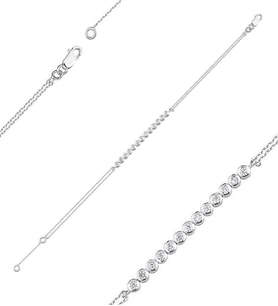 0.27ct (E-F vs) Karat Pırlanta Suyolu Bileklik
