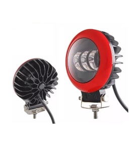 Off Road Led Projektör Sis Lambası Kırmızı Çerçeve Beyaz Led