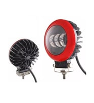 Off Road Led Projektör Sis Lambası Kırmızı Çerçeve Beyaz Led