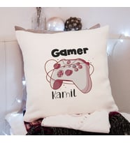 Gamer ( Oyuncu ) Tasarımlı Yastık Kişiye Özel