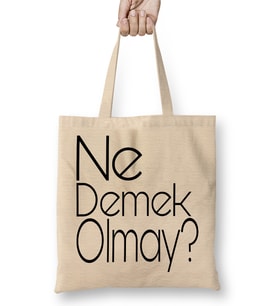 Ne Demek Olmay Karadeniz Bez Çanta Uzun Saplı