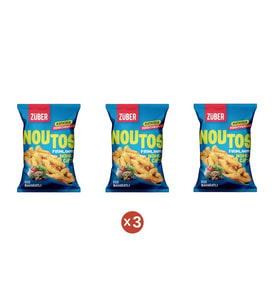 Züber Noutos Fırınlanmış Nohut Cipsi Ege Baharatları 55 G (3 ADET)