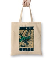 Demon Slayer Kimetsu No Yaiba Bez Çanta Uzun Saplı