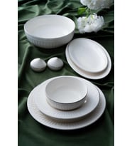 Acar Doralie Silver 29 Parça Yemek Takımı POR-07125 (Yeşil)