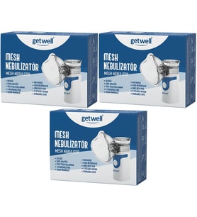 Getwell Mesh Nebulizatör Şarjlı - Sessiz - Taşınabilir (Yetişkinler ve Çocuklar için) (3 Lü Set)