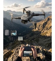 Katlanabilir GPS Destekli Akıllı Drone 4K Kamera Uzun Uçuş Süresi ve Engel Algılama Özellikli