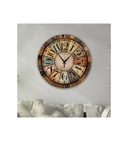 bilge Tasarım retro Duvar Saati 35 x 35 CM (Karışık)