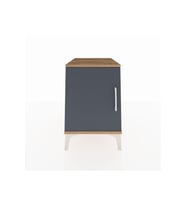 Kronos Komodin 2 Raflı Tek Kapaklı 44x59x64 Çam-Antrasit