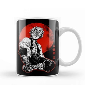 Sanemi Shinazugawa Red Moon Kupa Bardak Porselen