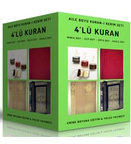 Aile Boyu Kuran-ı Kerim Seti (4lü Kuran)
