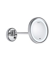 Valera Optima Light Smart Sansörlü Otamatik Işıklı LED Aydınlatmalı Yatay Eksen Ayarlı 3x Büyüteçli Krom Ayna (Eskimiş Beyaz)