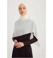 MıssColor A2801 Büyük Şifon Eşarp 120x120 - Bej