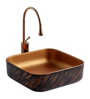LENA TEZGAH ÜSTÜ ÇANAK LAVABO E-4072X MAT BAKIR