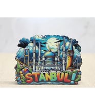 Ahşap İstanbul Temalı Magnet Alk4597