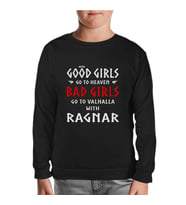 Vikings - Valhalla Siyah Çocuk Sweatshirt